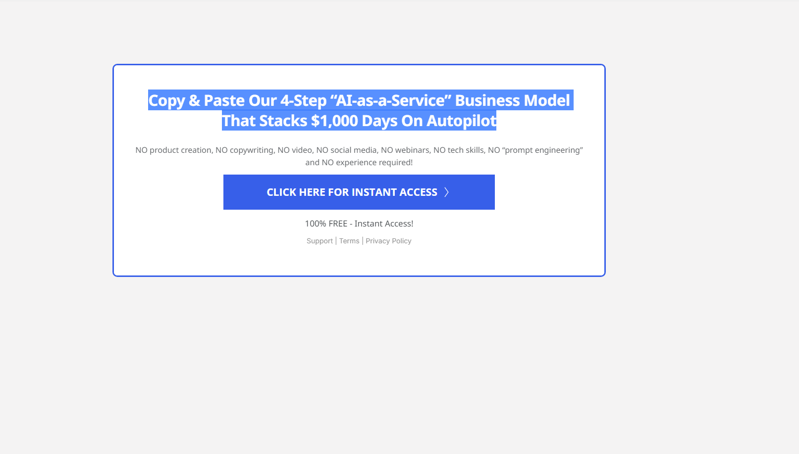 Automated AI Business Model Strategy
